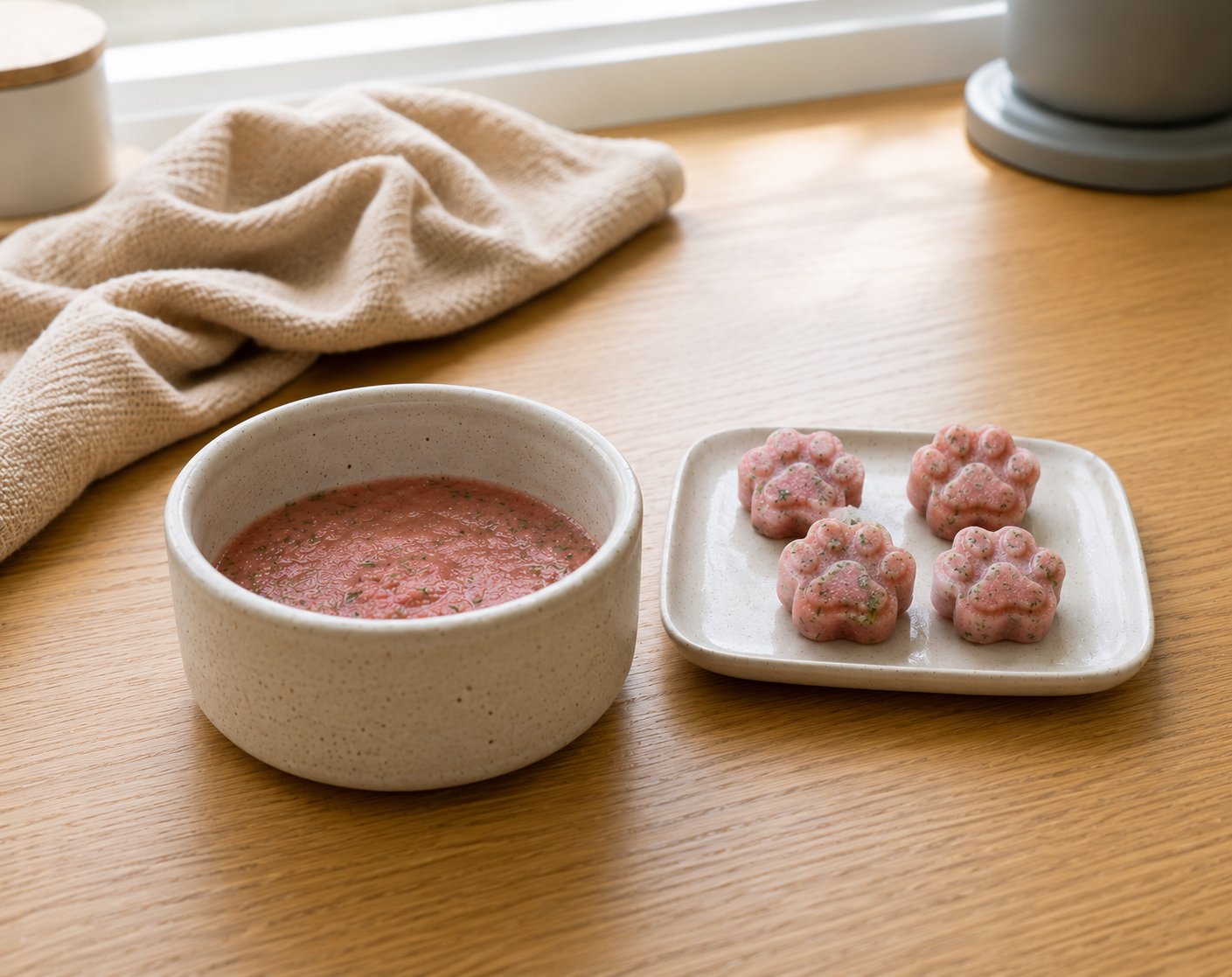 Homemade Pupsicle Recipe with Watermelon and Basil