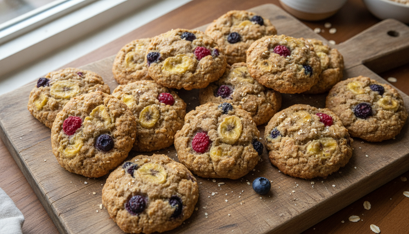 Banana Berry Breakfast Cookies for Dogs: Wholesome Treat