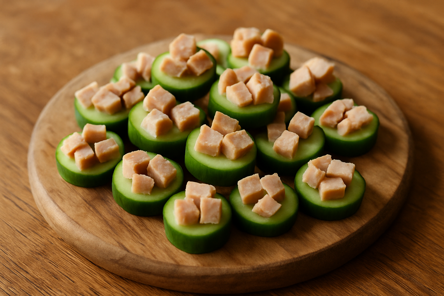 Homemade Dog Training Treats: Cucumber and Turkey Bites