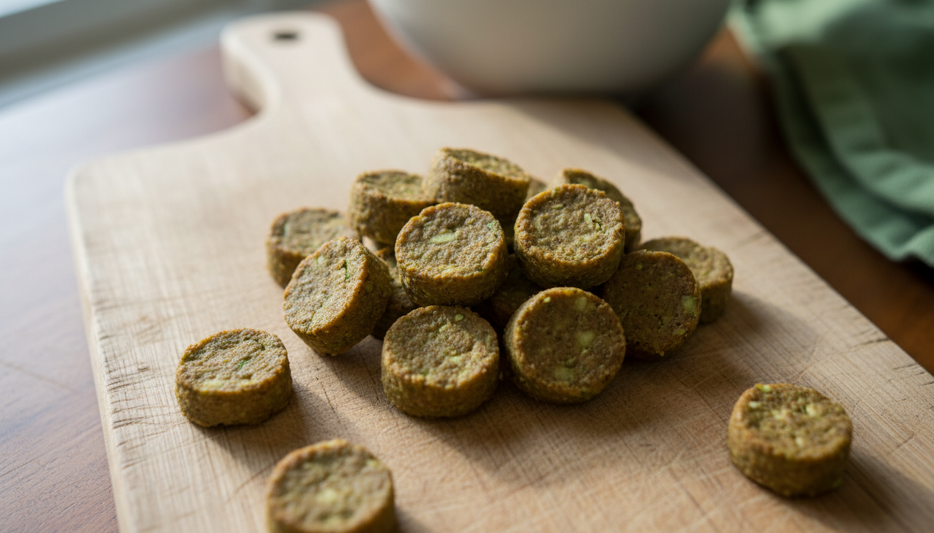 Homemade Dog Training Treats: Cucumber and Turkey Bites