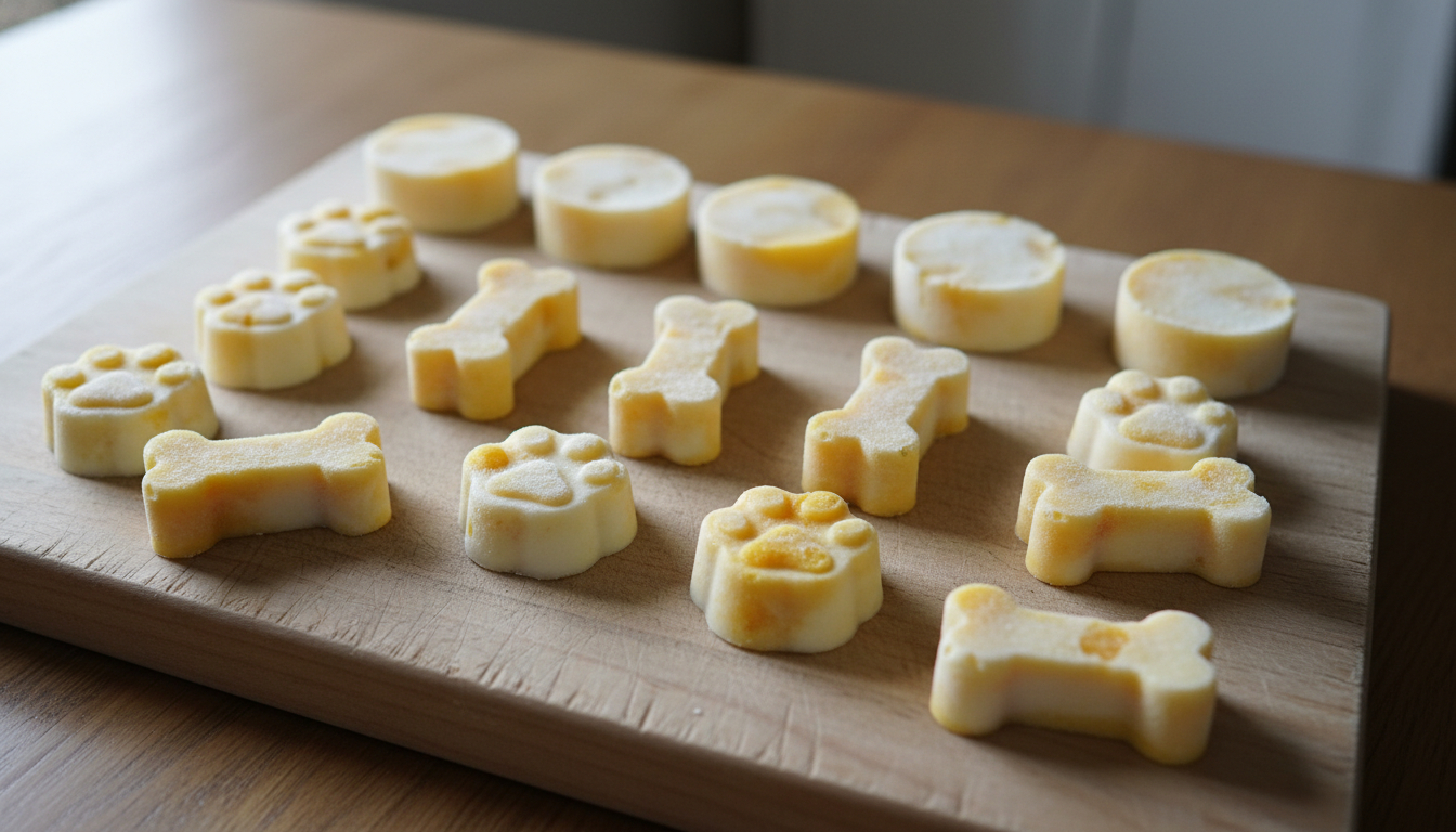 Frozen Dog Treats Recipe: Mango and Yogurt Delight