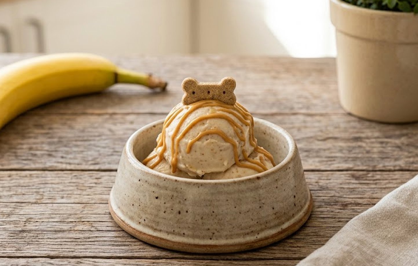 Peanut Butter Banana Dog Ice Cream: Cool Treat for Your Pup