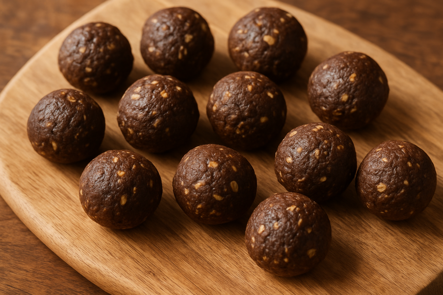No-Bake Energy Balls for Dogs with Carob and Banana