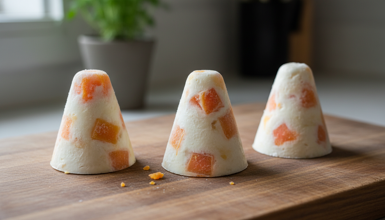 Frozen Kong Filling with Papaya and Goat Cheese for Dogs