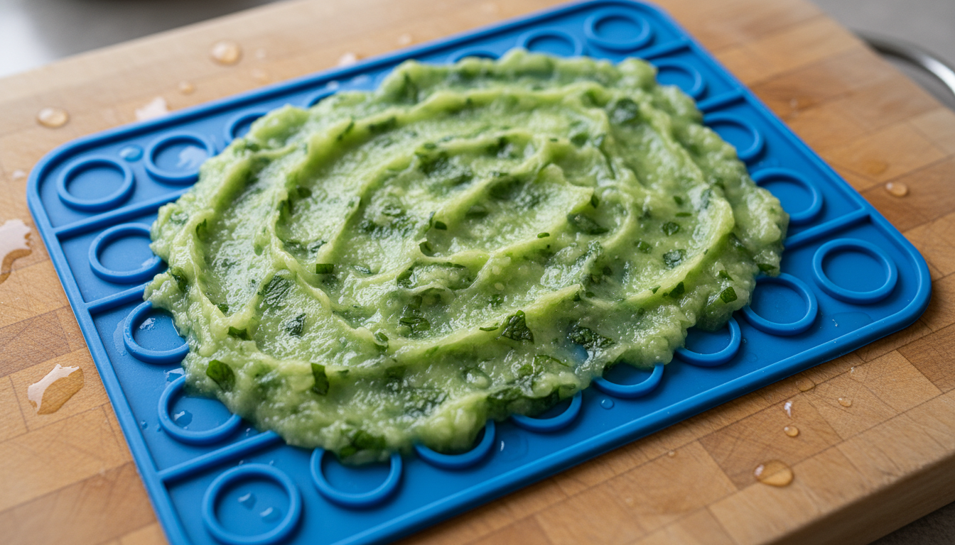 DIY Lick Mat Recipe: Cucumber and Mint Spread for Dogs