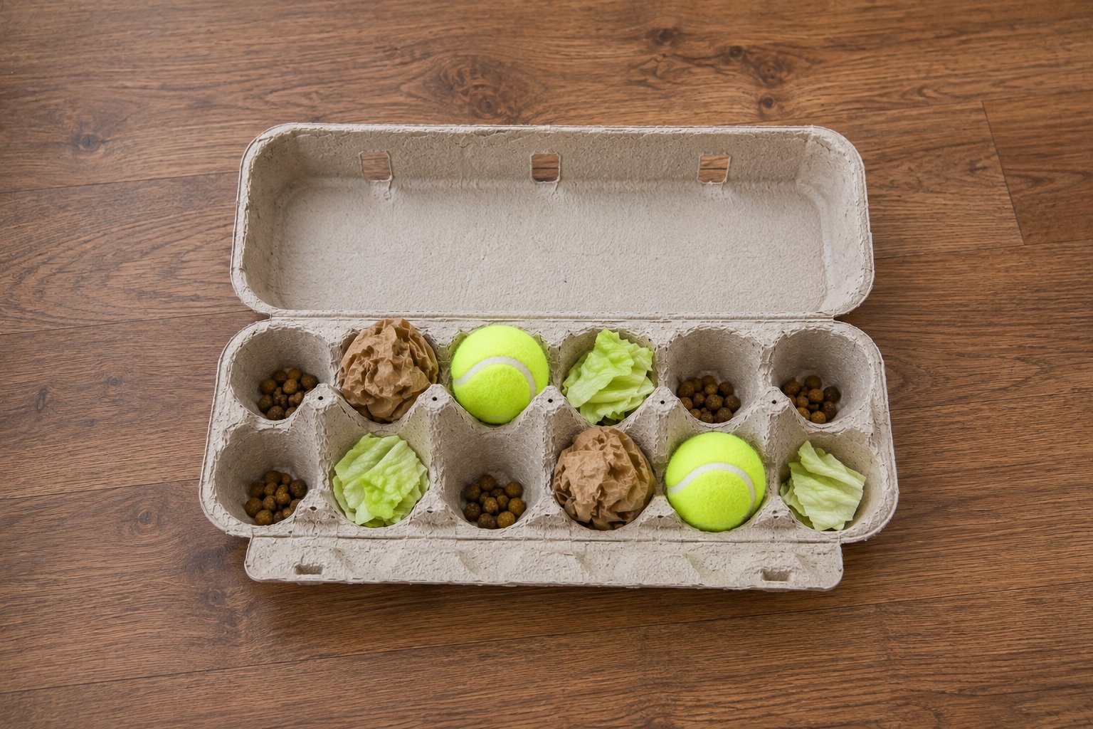 Egg Carton Treasure Hunt: DIY Enrichment for Dogs