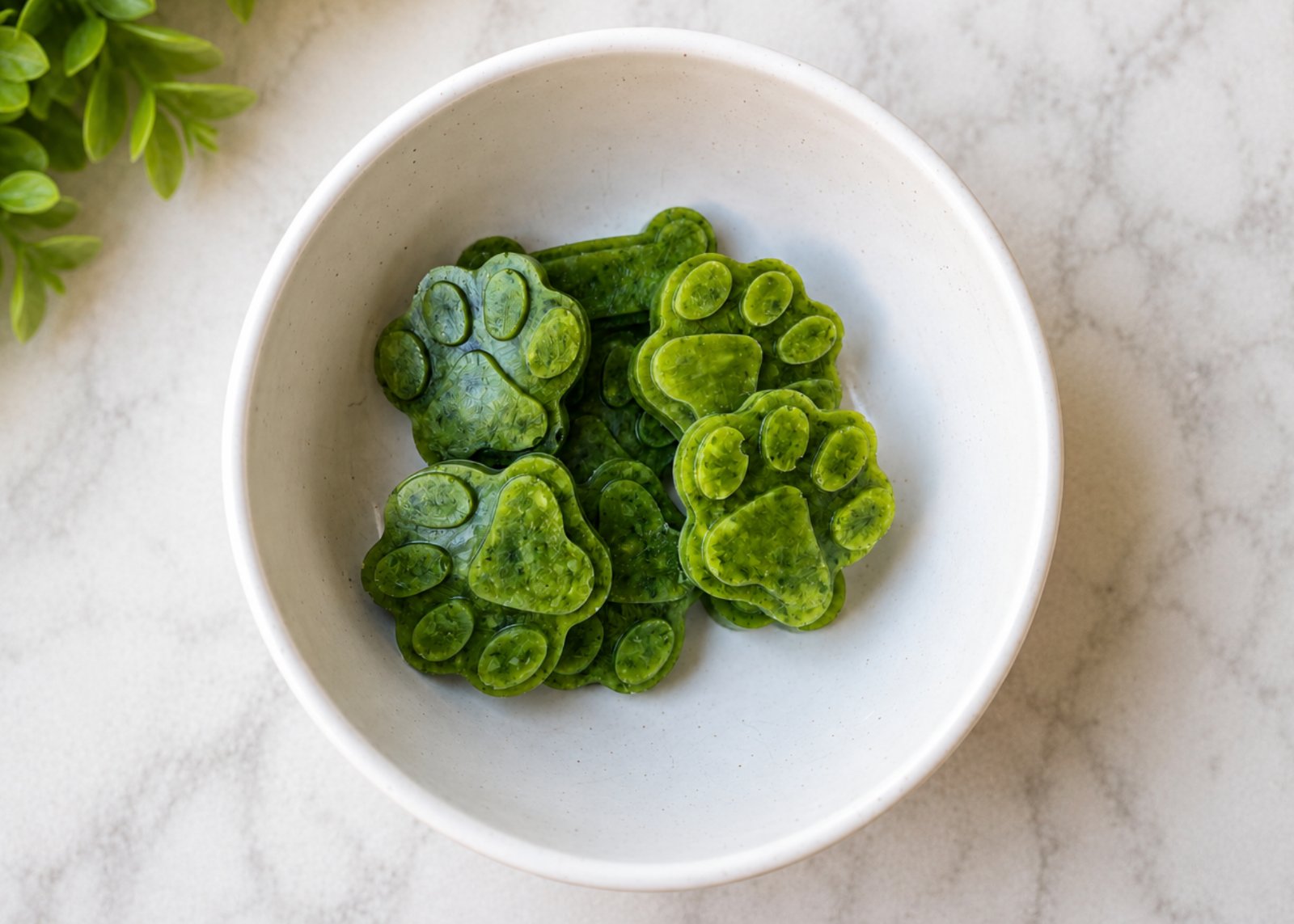 Pea, Parsley & Broth Frozen Pop: Breath-Friendly Dog Treat
