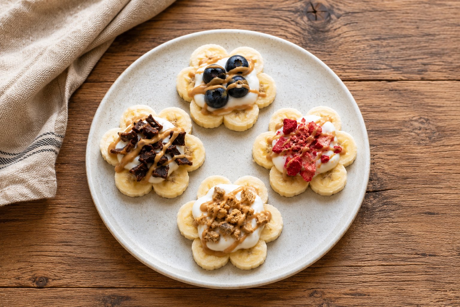 Frozen Banana Flower Bites: Cool Canine Treats