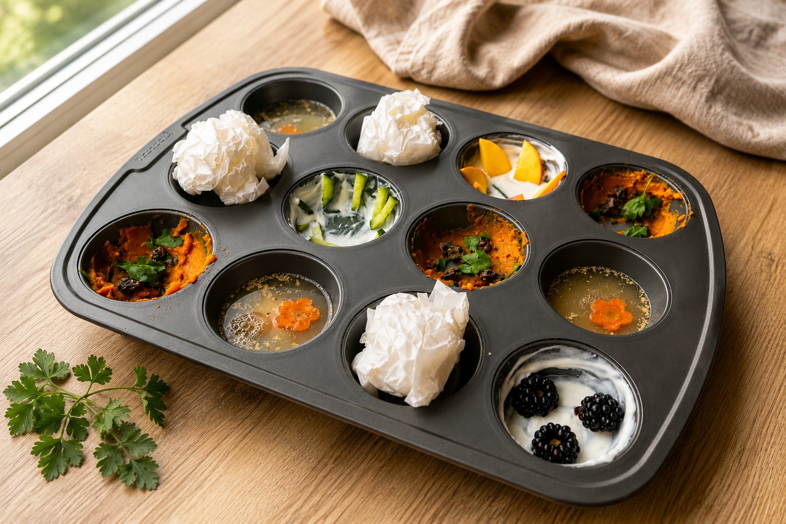 Muffin Tin Flight: Enrichment Activity with Tasty Dog Treats