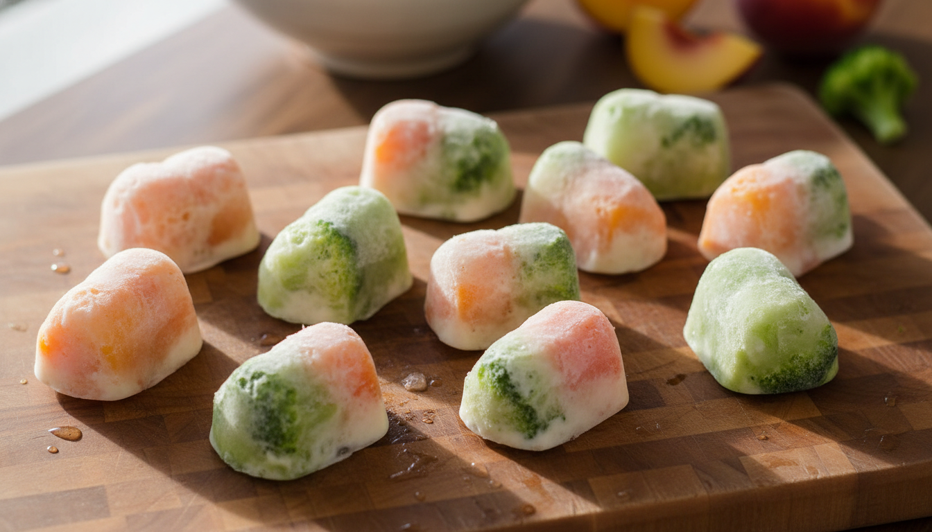Cool Down with Peach and Broccoli Pupsicles: Refreshing Dog Treat