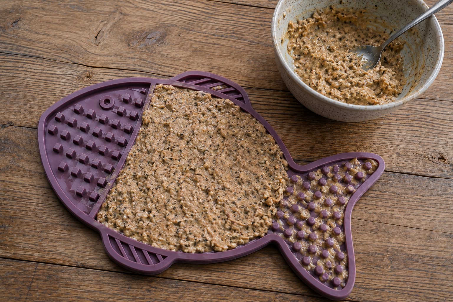 Catnip and Goat Cheese Lick Mat for Cats: A Calming Delight