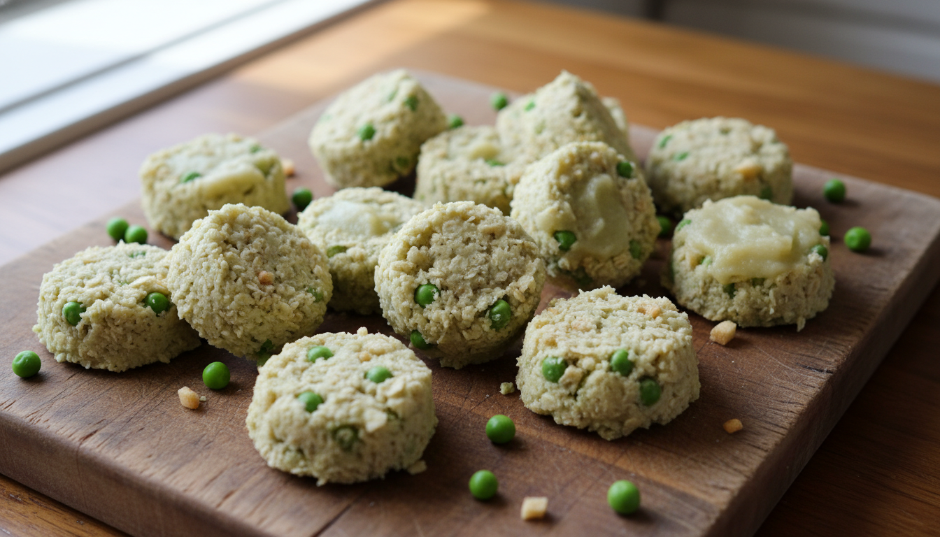 DIY Dog Enrichment: No-Bake Treats with Peas and Applesauce