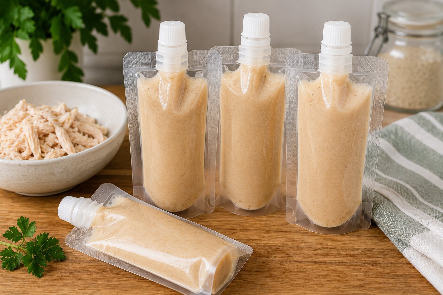 Homemade Lickable Chicken Tubes: Tasty Training Aid for Dogs