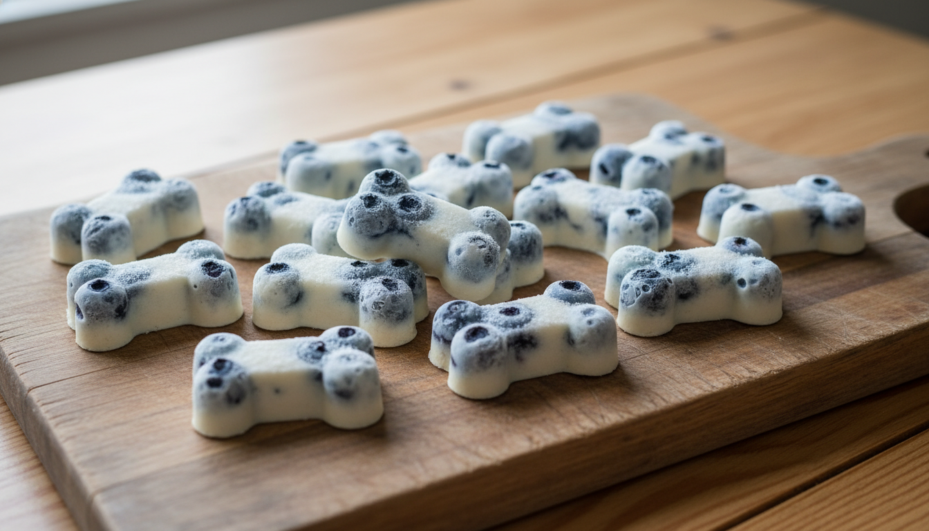 Refreshing Pupsicle Recipe with Blueberries and Kefir
