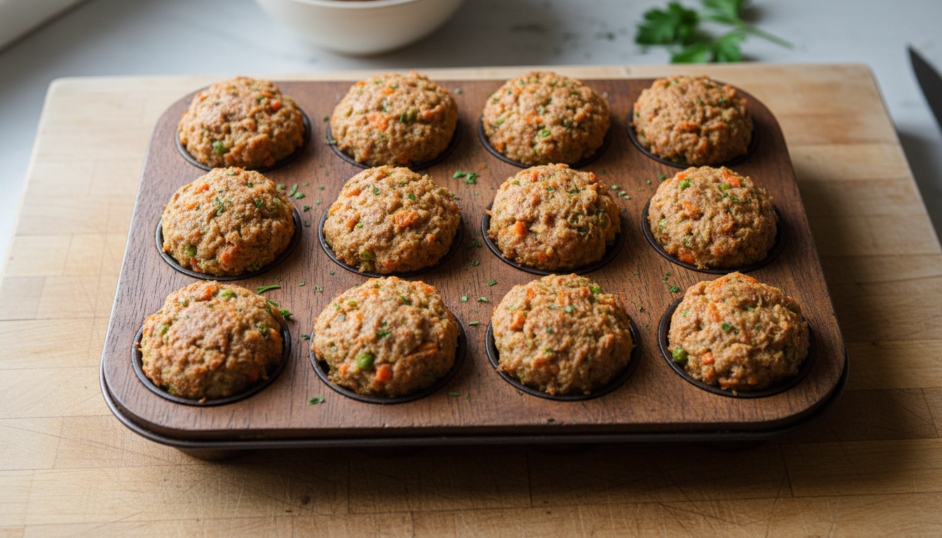 DIY Dog Enrichment Activity: Muffin Tin Puzzle with Lamb