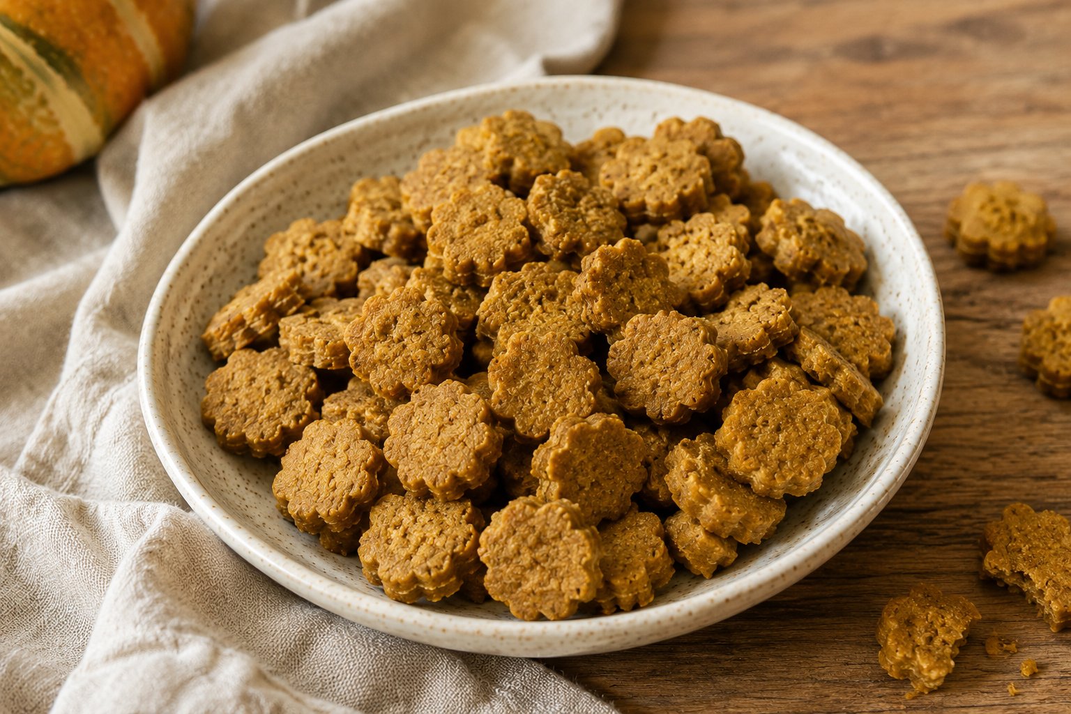 Goat Milk Pumpkin Cookies: Crunchy Treat for Dogs