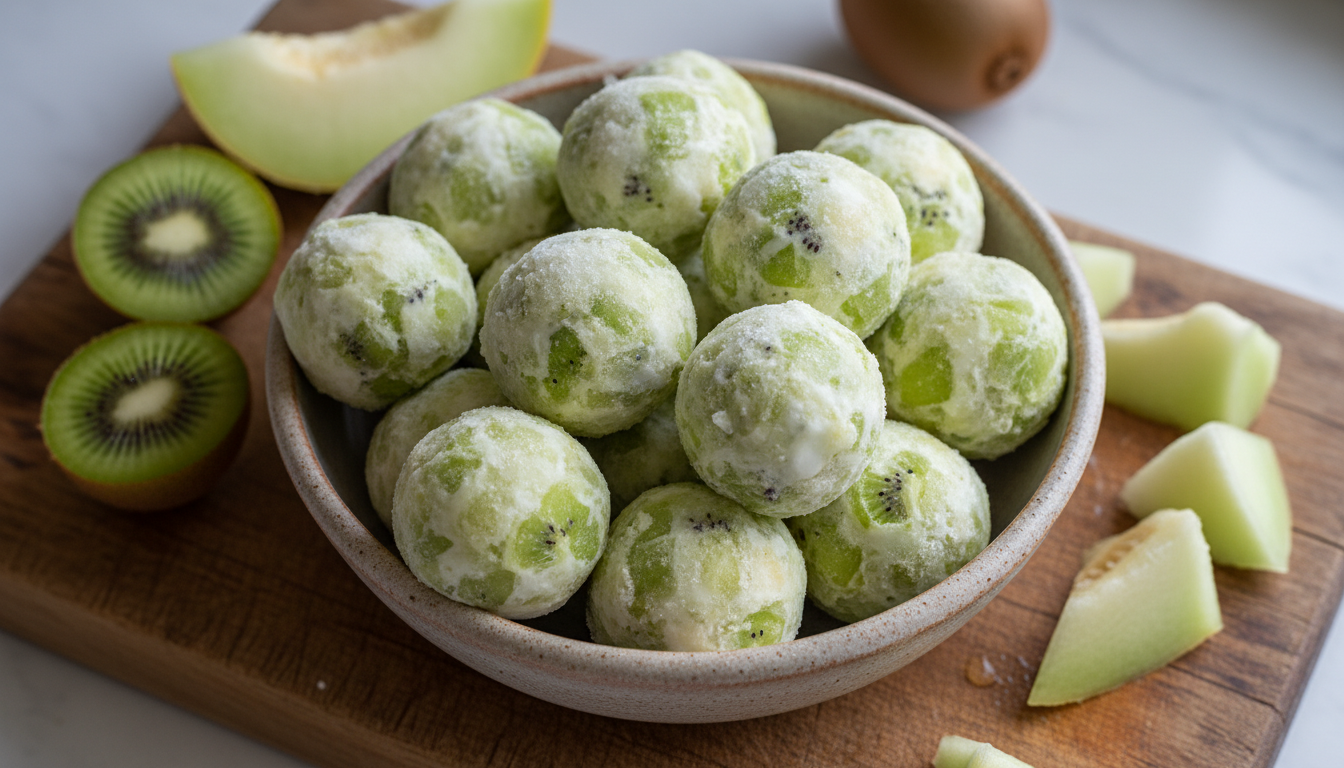 Frozen Dog Treats: Kiwi and Honeydew Bowl Recipe