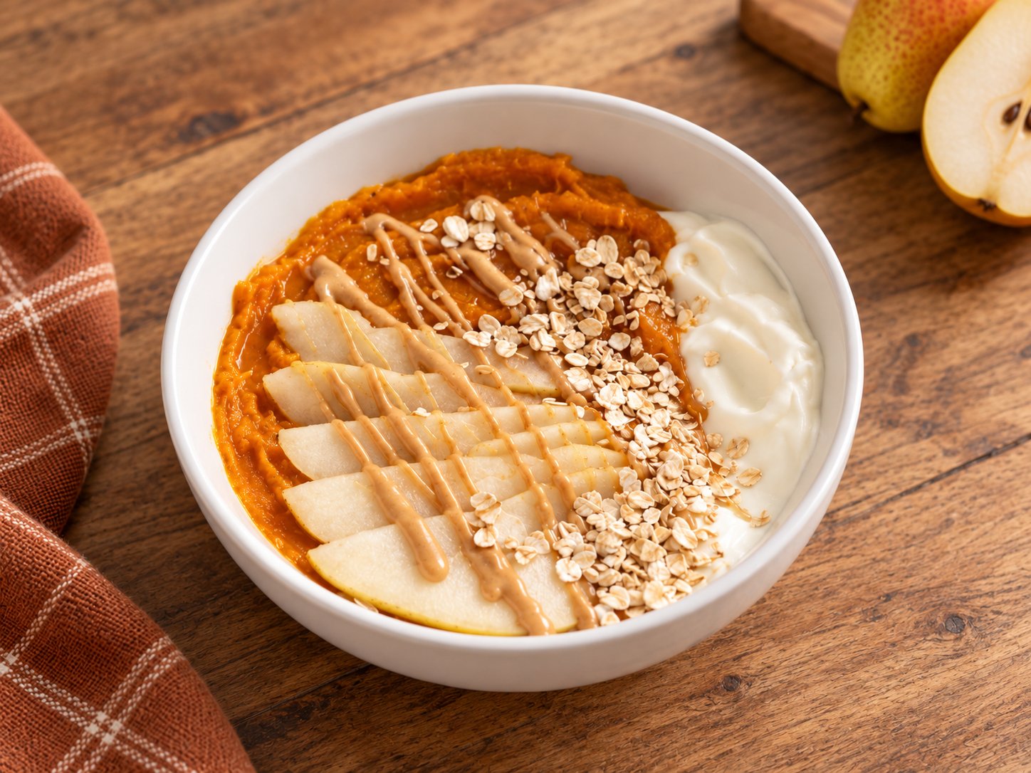 Frozen Pear & Oat Harvest Bowl for Dogs: Autumn Enrichment