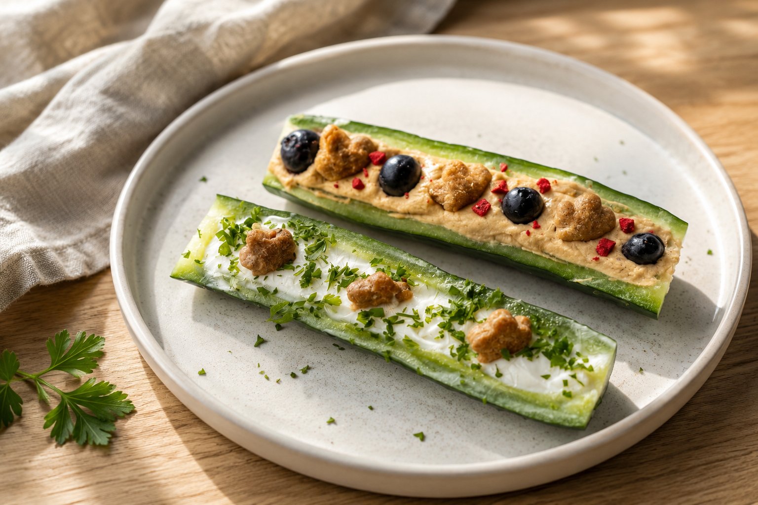 Cucumber Boat Dental Chew: Crunchy Treat for Dogs