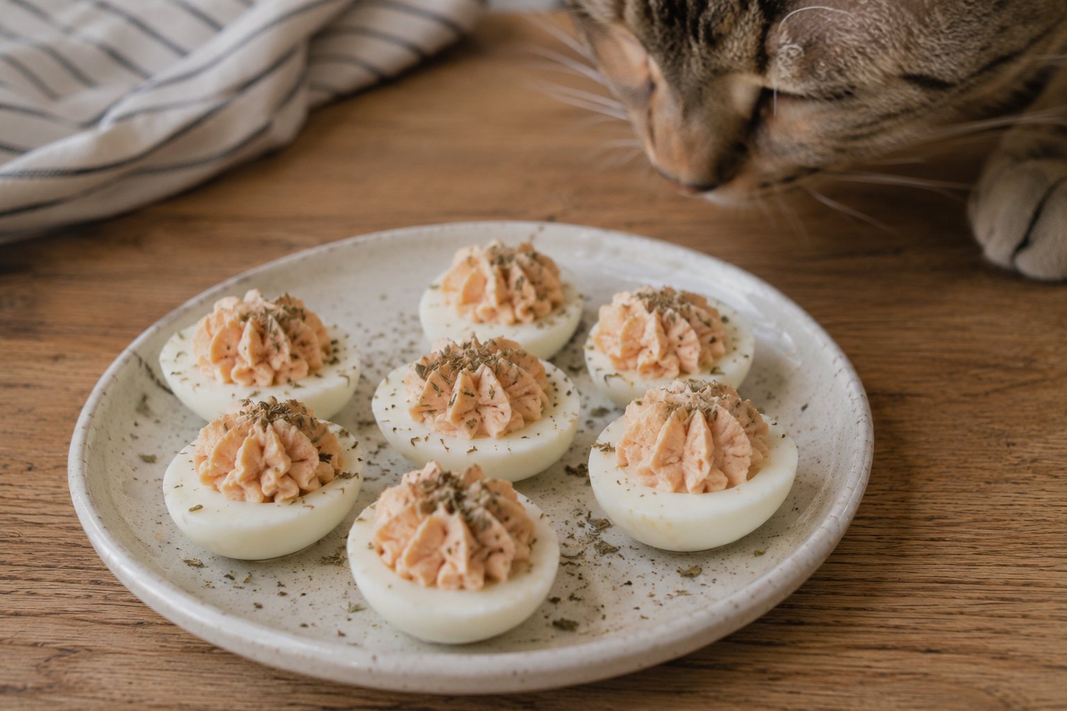 Mini Deviled Quail Eggs for Cats: High-Protein Treat