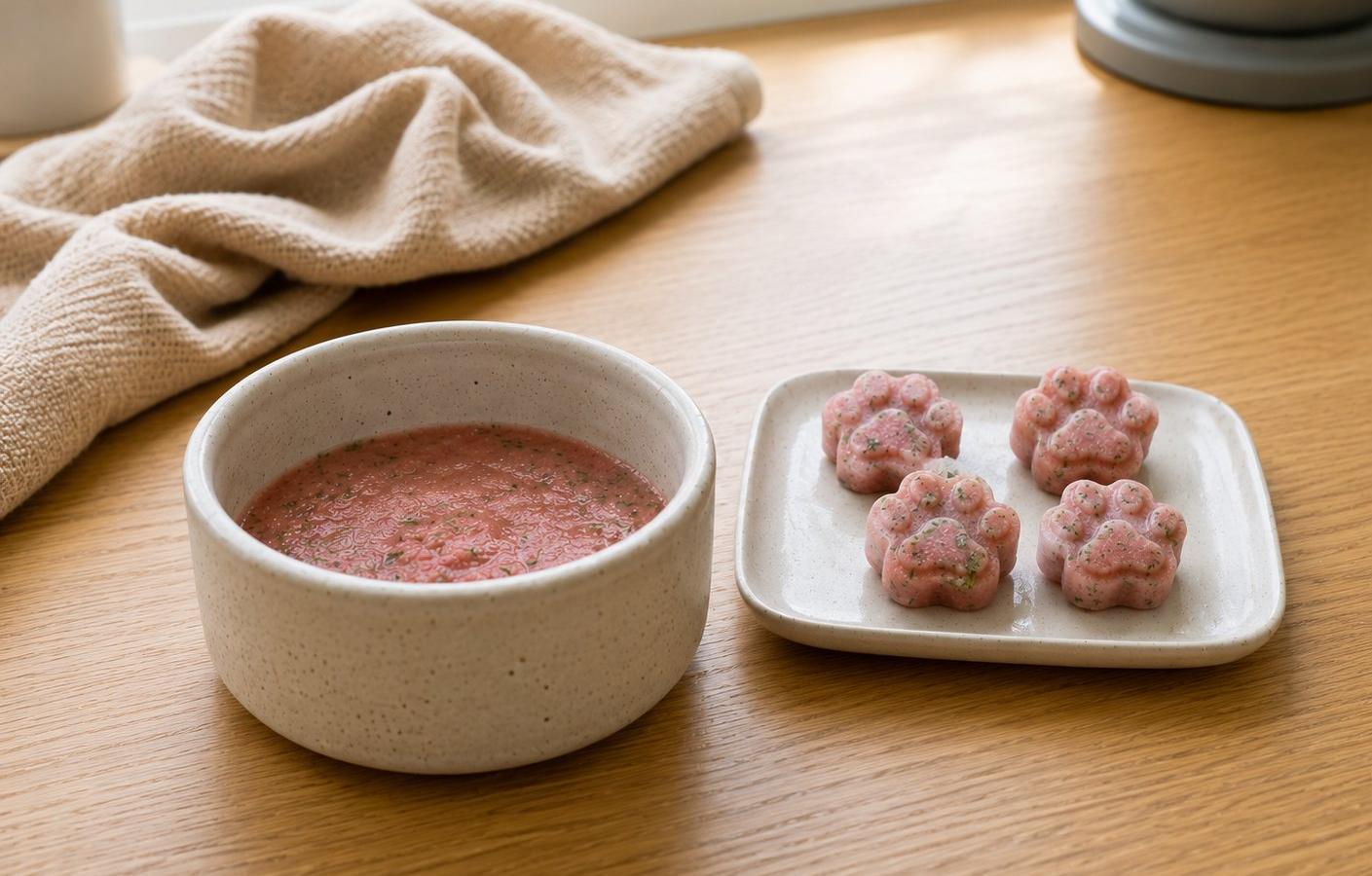 Pupsicle Recipe for Dogs: Watermelon and Basil