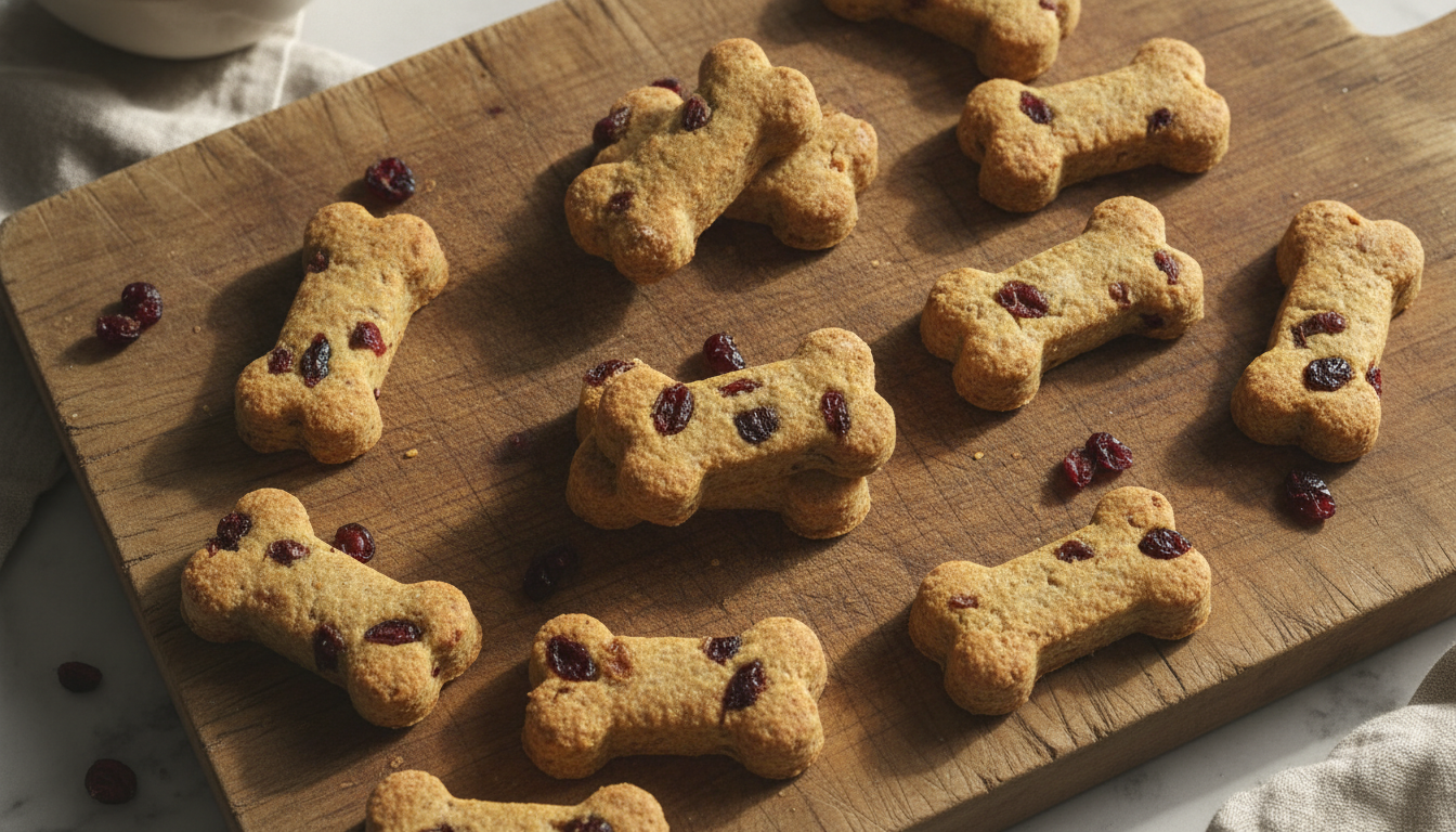 Duck Dog Treats: Duck and Cranberry Biscuits