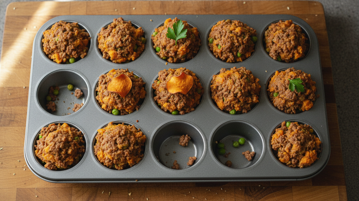 Muffin Tin Puzzle for Dogs: Beef and Sweet Potato