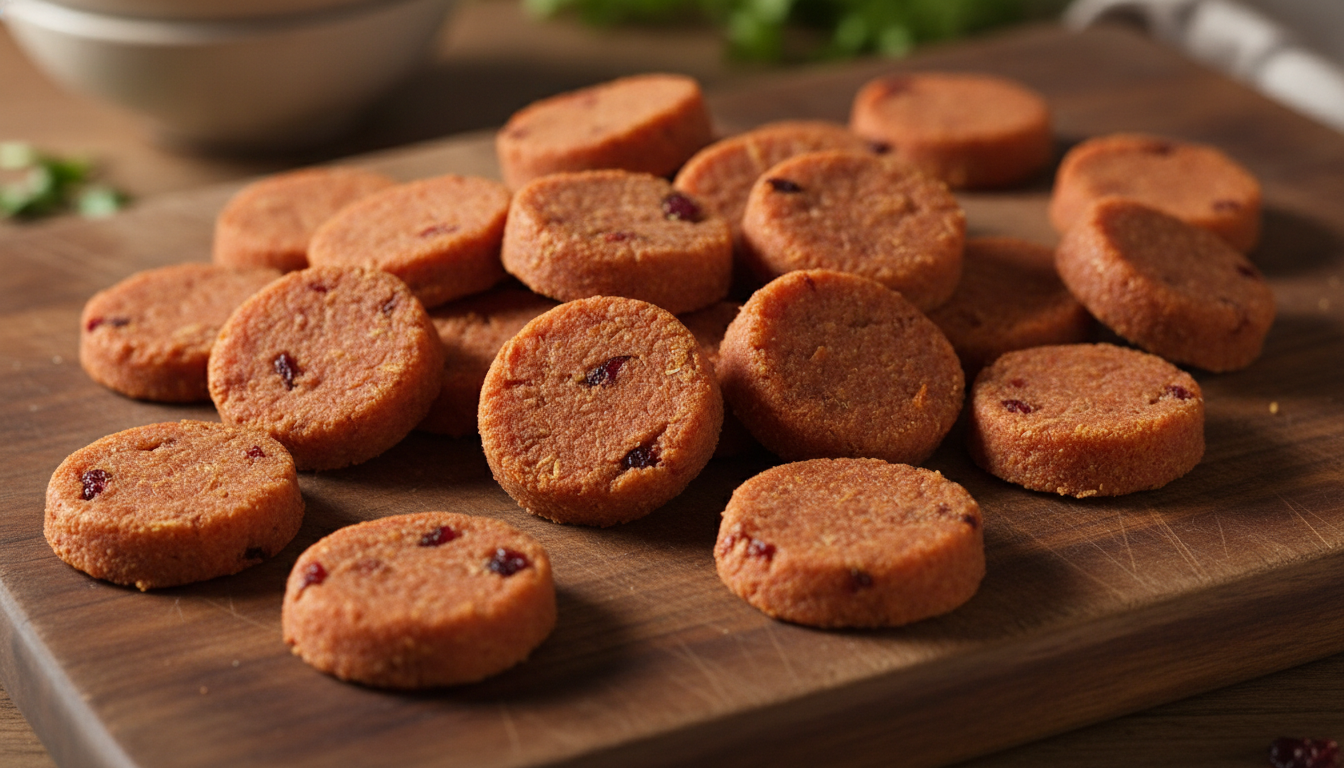 Cranberry Yam Dog Treats: Thanksgiving Cranberry Yam Bites
