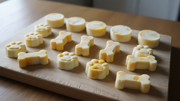 Frozen Dog Treats: Mango and Yogurt Bites