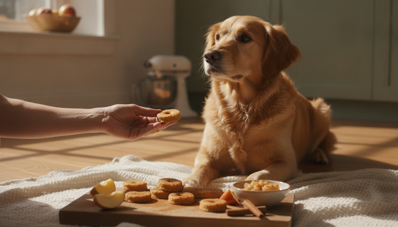 Homemade Apple and Cinnamon Dog Treats