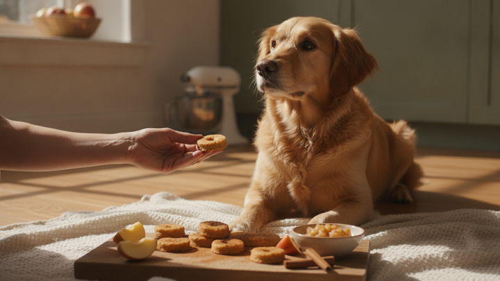 Homemade Apple and Cinnamon Dog Treats