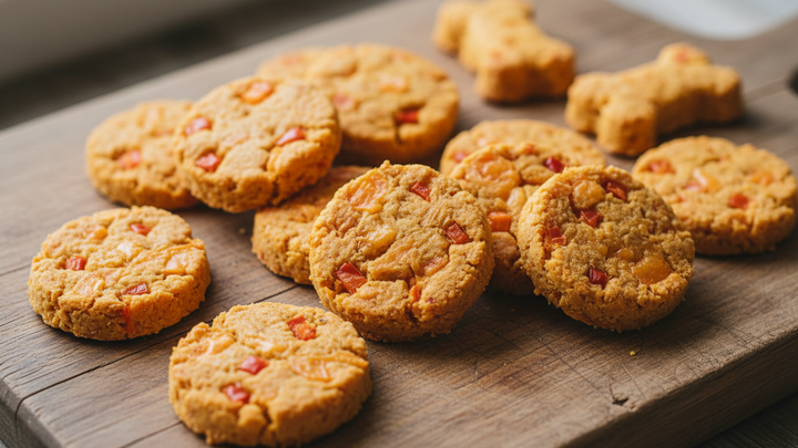 Cheese Dog Treats: Cheddar and Bell Pepper Biscuits
