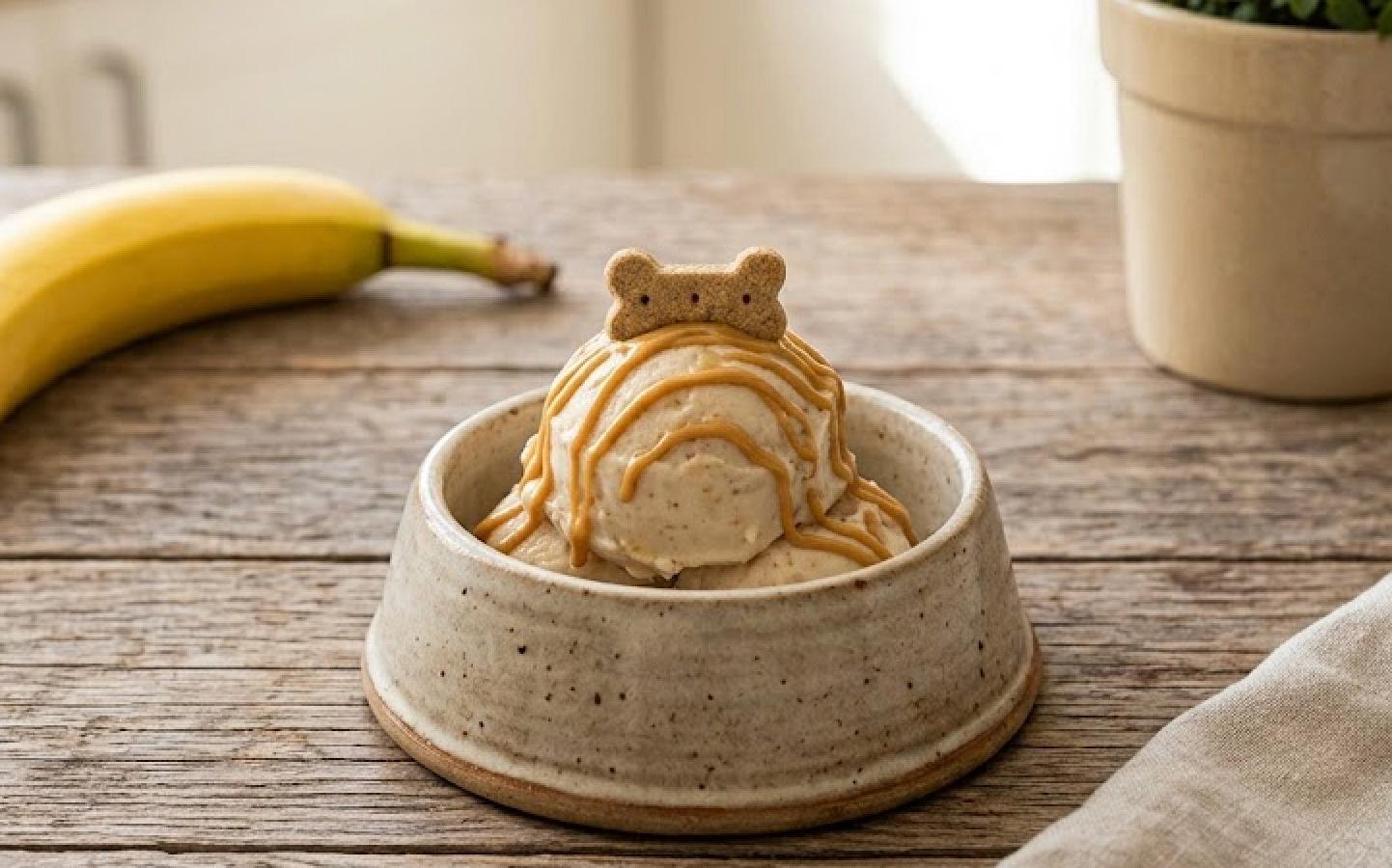 Dog Ice Cream Recipe: Peanut Butter Banana