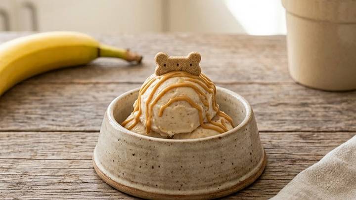 Dog Ice Cream Recipe: Peanut Butter Banana