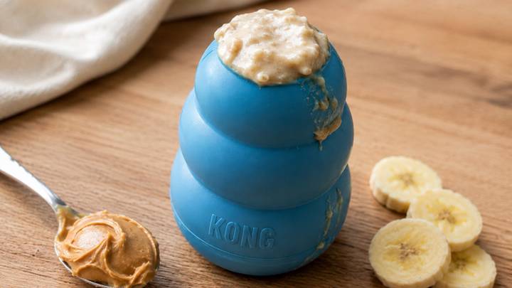 Frozen Kong Recipe for Dogs: Peanut Butter and Banana