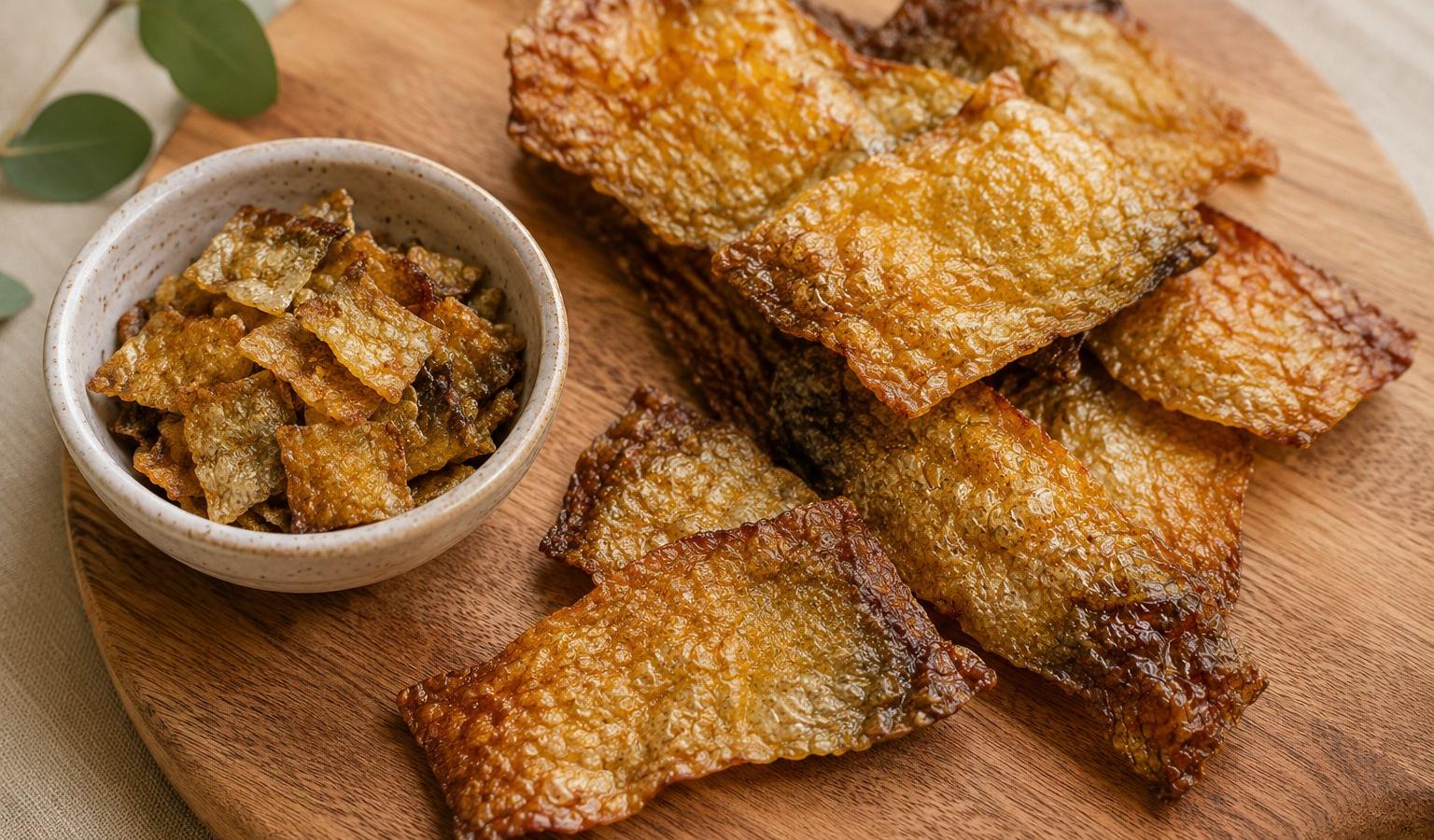 Salmon Dog Treats: Crunchy Salmon Skin Chips
