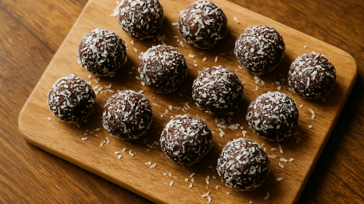 4 Easy No-Bake Dog Treats with Coconut and Carob