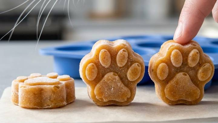 Frozen Cat Treats: Pumpkin Paw Pops