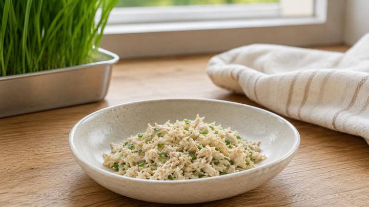 Cat Food Topper: Cat Grass and Chicken Sprinkle