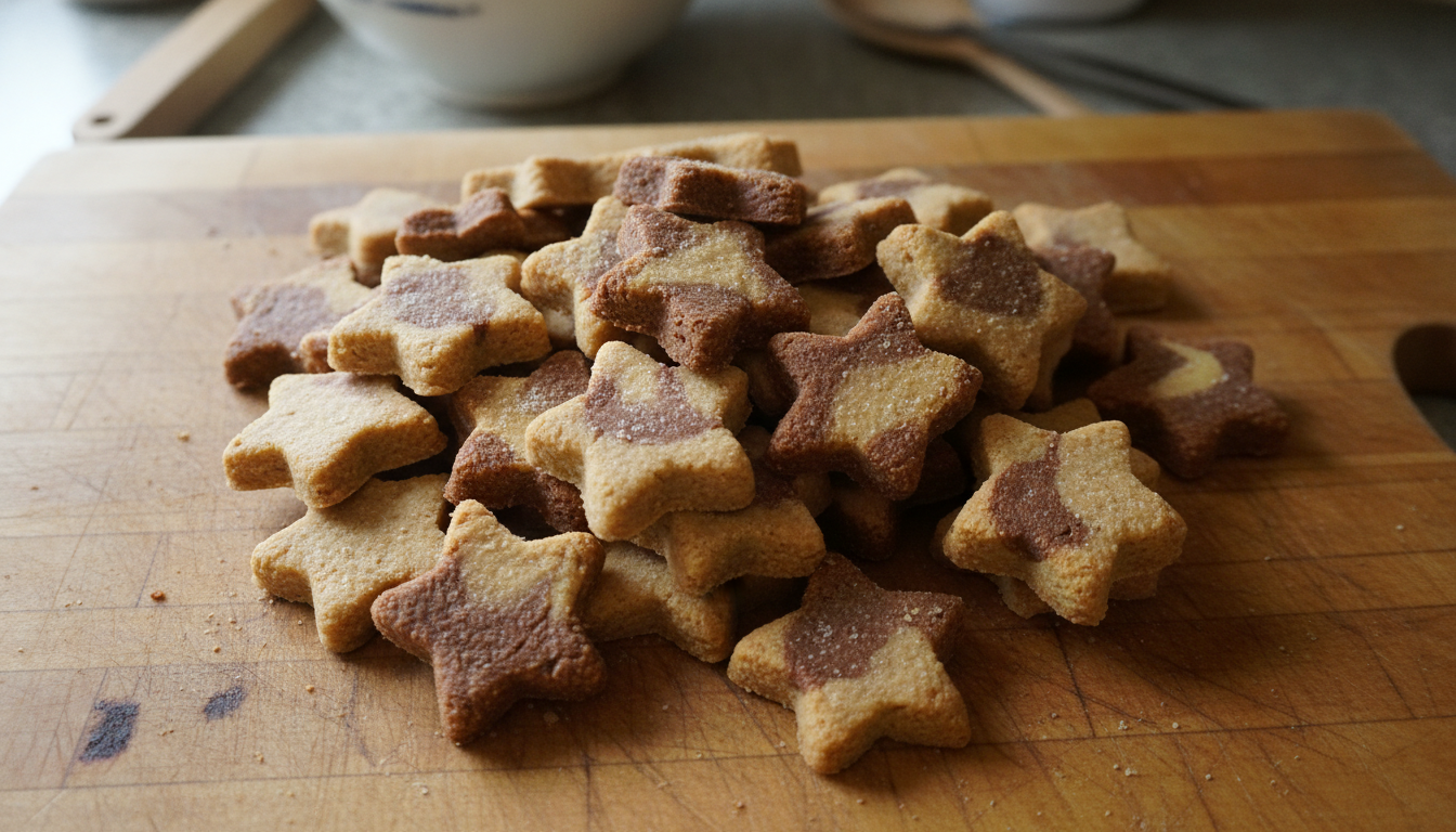 Doggie Christmas Treats: Peanut Butter Carob Stars
