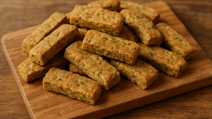 Baked Dog Treats: Lamb and Zucchini Bites