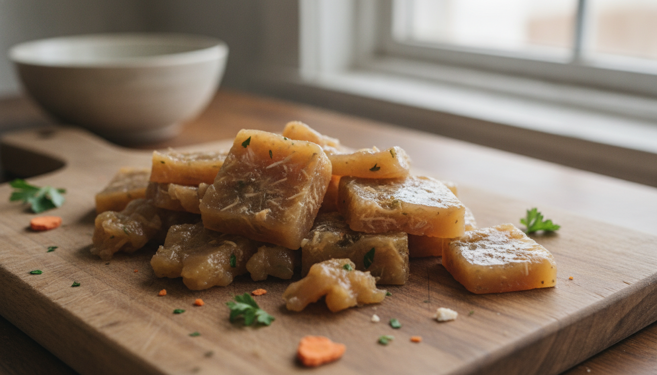 Chicken Dog Treats: Naturally Gelled Broth Gummies