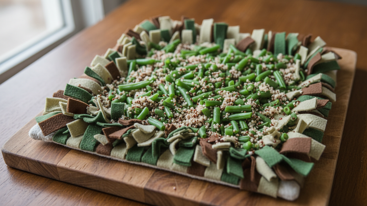 Snuffle Mat Recipe for Dogs: Green Beans and Quinoa