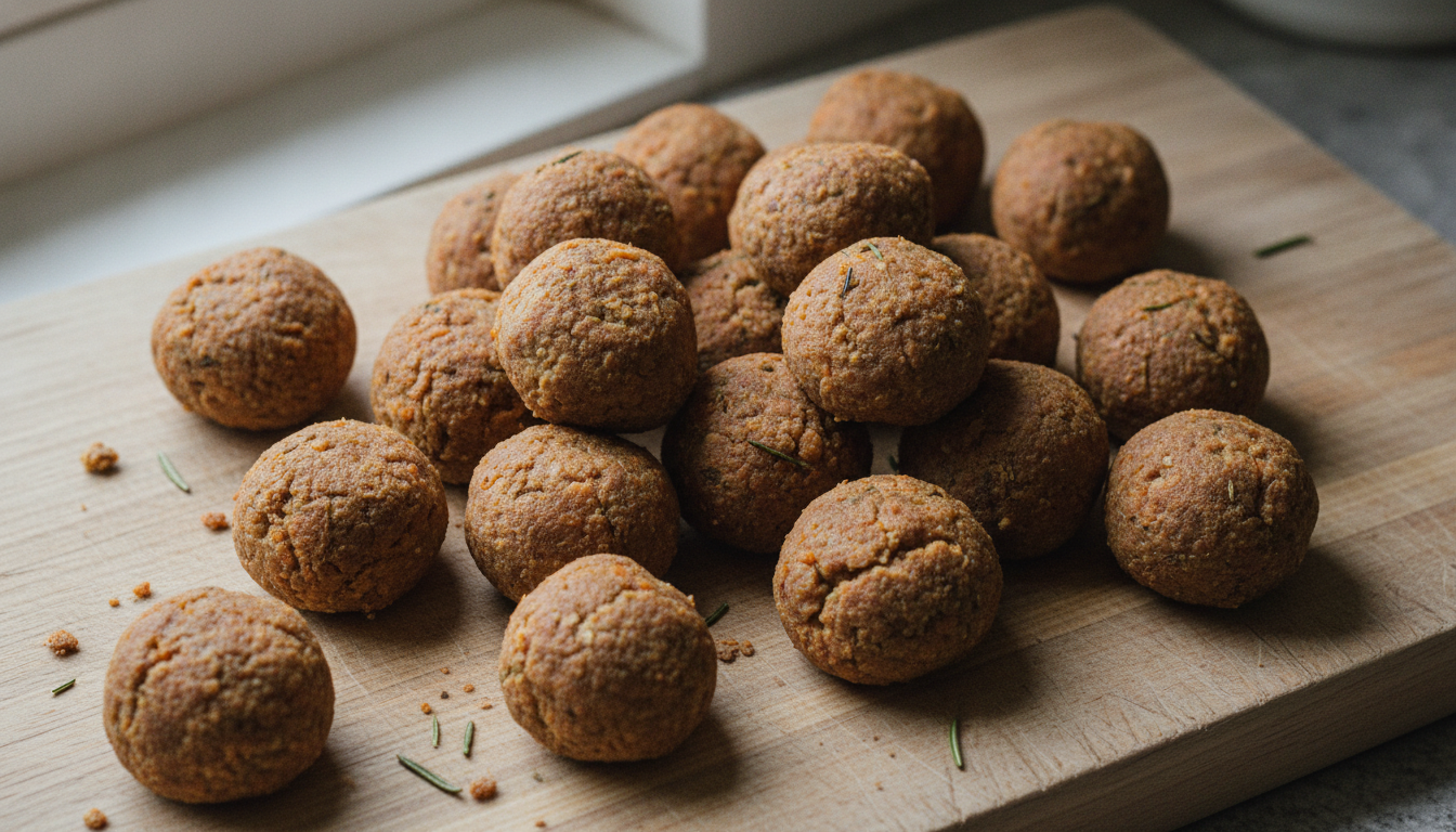 Turkey Sweet Potato Dog Bites: Thanksgiving Dog Treats