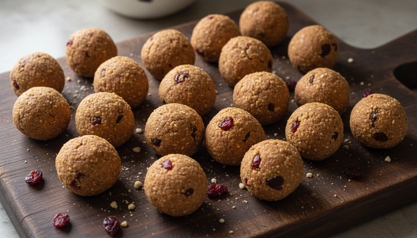 Thanksgiving Dog Treats: Peanut Butter Cranberry Bites
