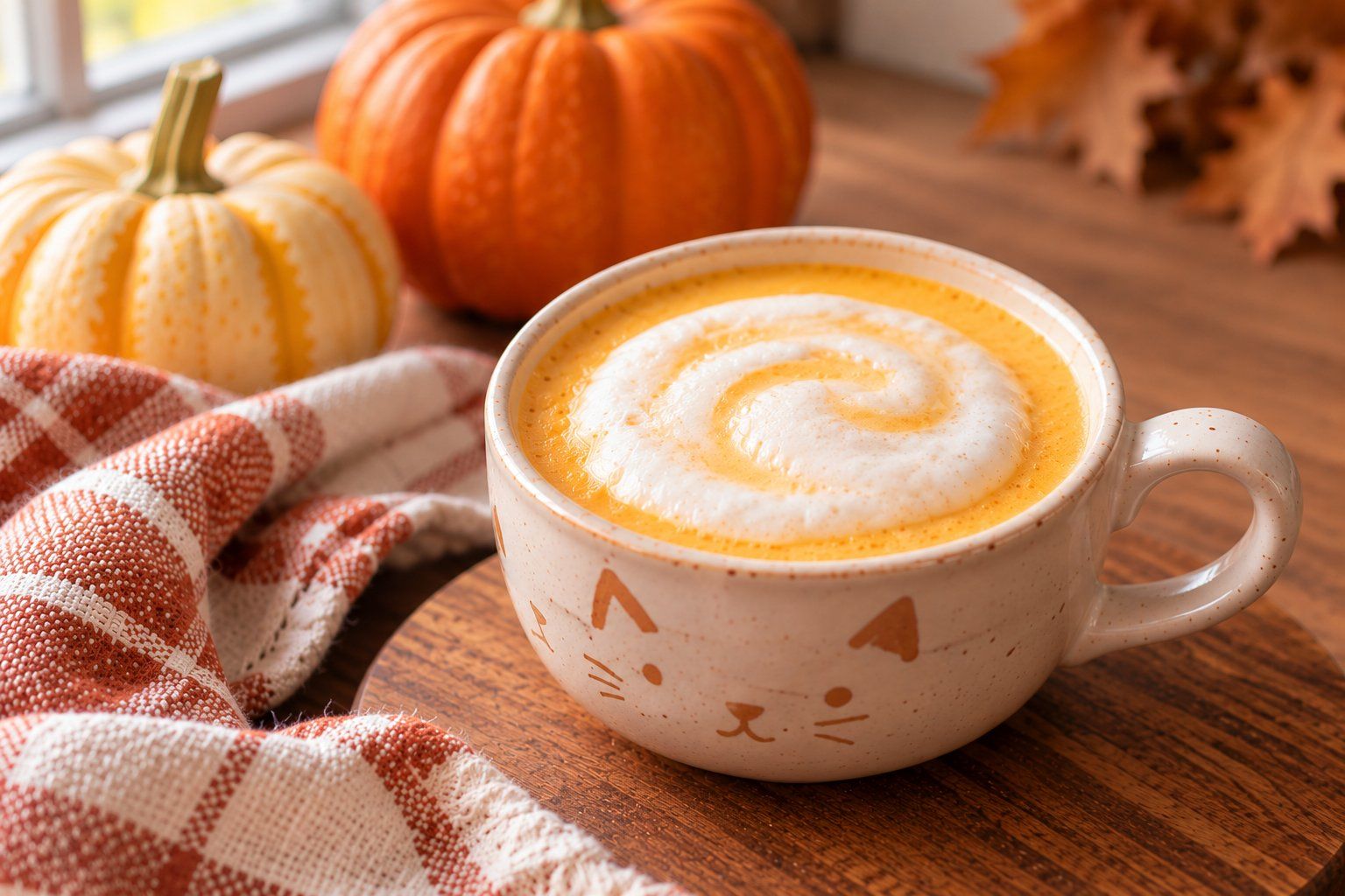 Pumpkin Cat Treat: Goat Milk Catpuccino