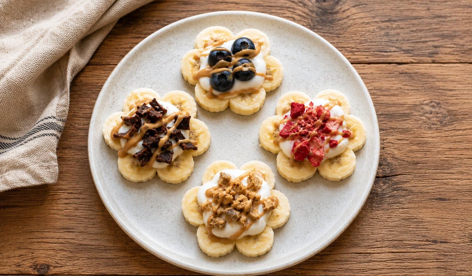 Frozen Dog Treats: Banana Flower Bites