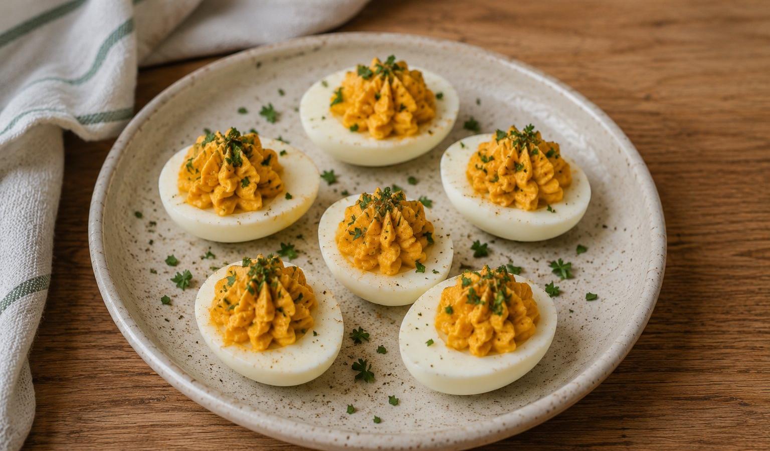 Deviled Eggs for Dogs: Pumpkin and Flaxseed Recipe