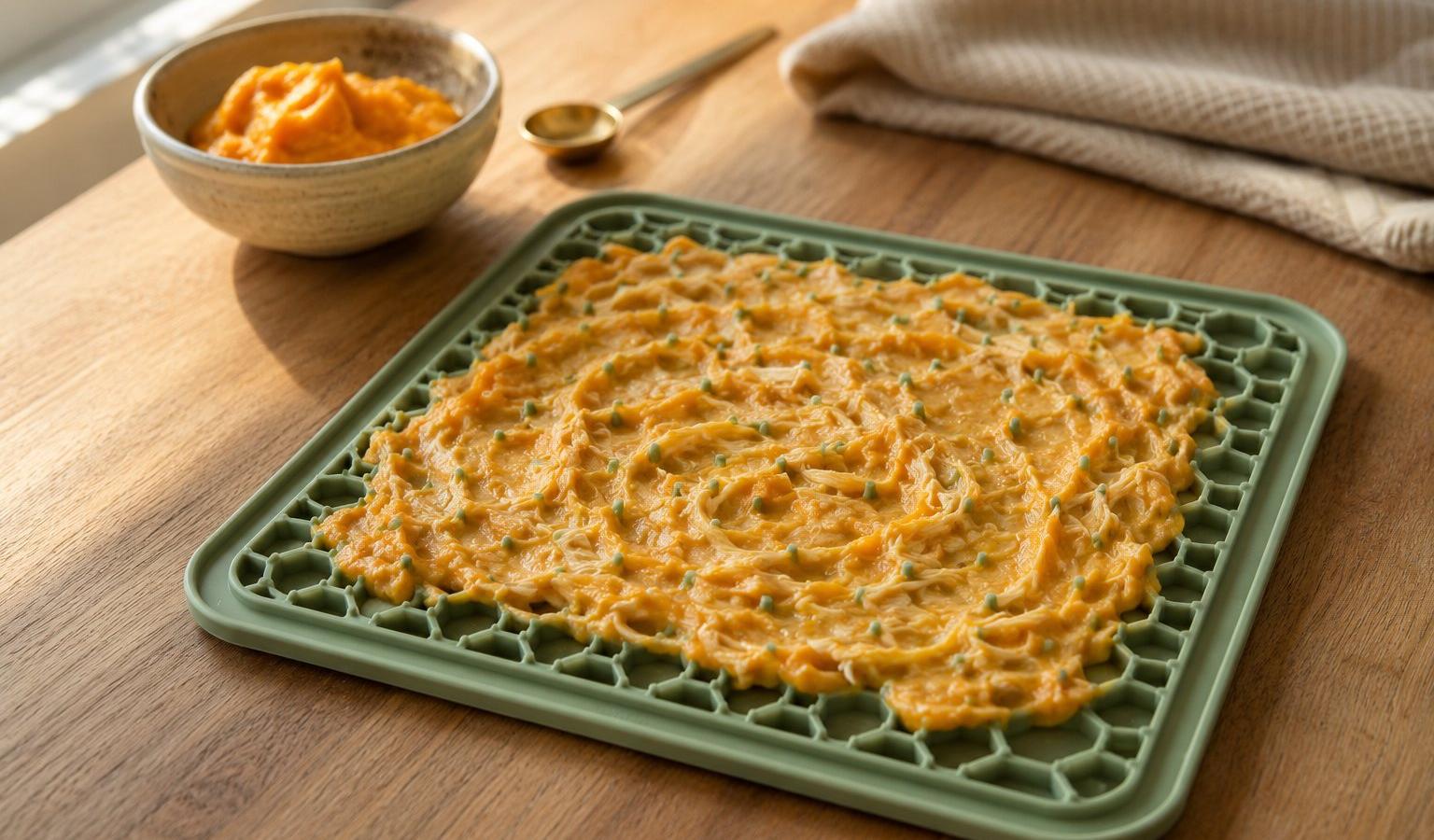 Lick Mat Recipe for Dogs: Sweet Potato and Chicken