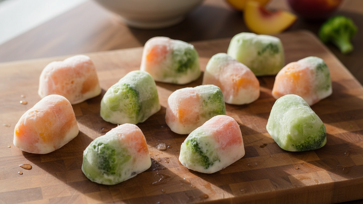 Pupsicle Recipe for Dogs: Peach and Broccoli